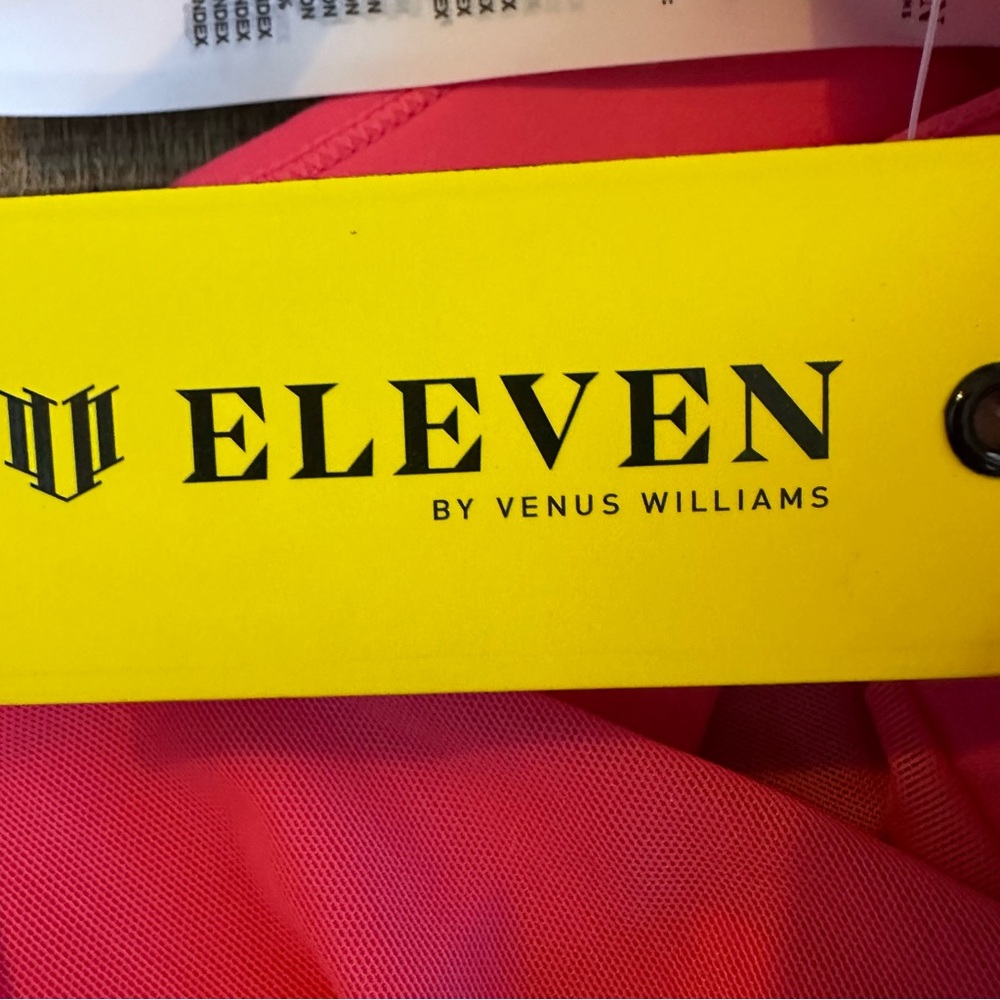 Eleven By Venus Williams Sports Bra NWT Size Medium Hot Fushia Rebel Midi Tank - Picture 7 of 10